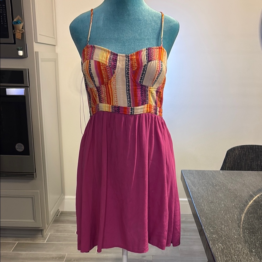 Colorful Striped Summer Dress